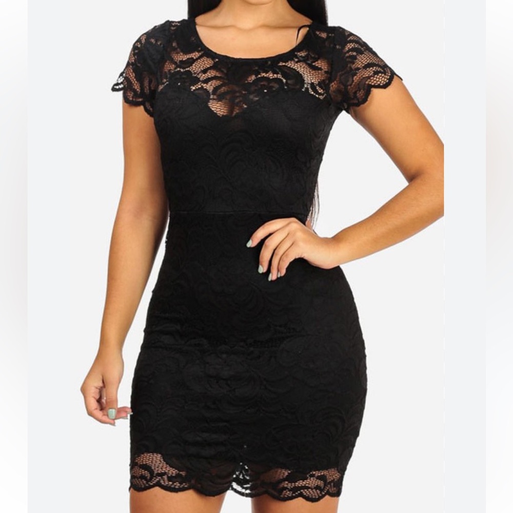 🖤Sexy Little Black Lace Dress